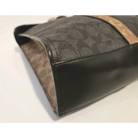 Coach 5079 2-Way Leather Metropolitan Portfolio Messenger Bag W/ Strap 15x12x3.5 - Picture 12 of 16